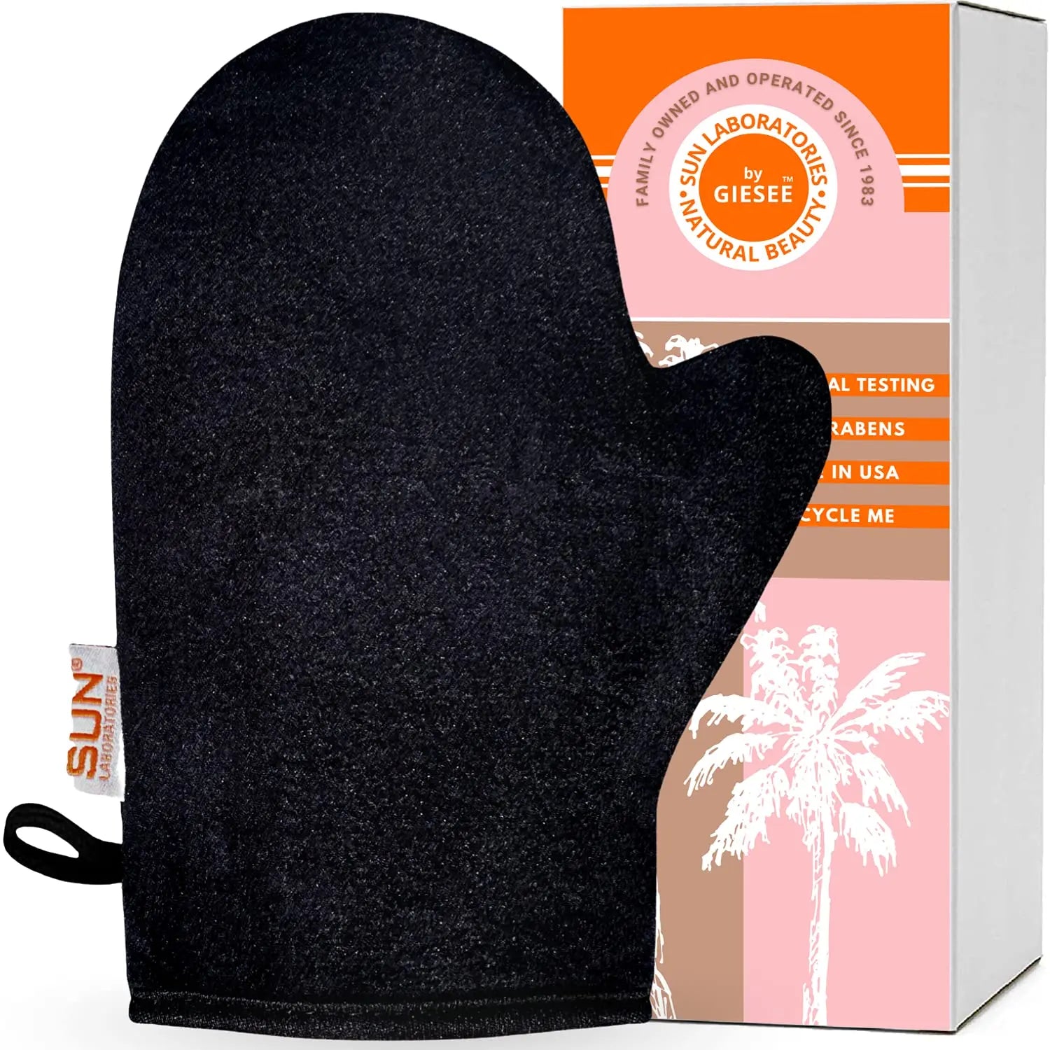 Self Tanning Mitt Applicator | Sunless Tanning Mitt | Get A Flawless Fake Tan With Our Tanning Mitten | Sunless Tanning Cream Applicator Mitt | Tanning Mit With Thumb Gives Instant, Quick-Drying Giselle Cosmetics