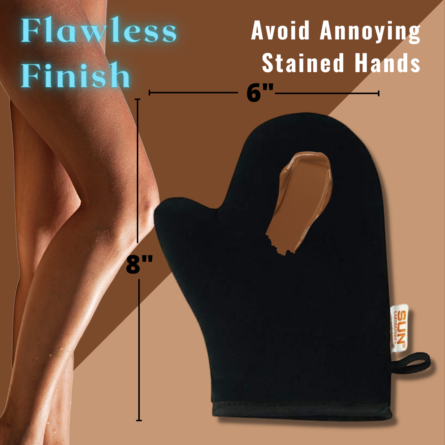 Self Tanning Mitt Applicator | Sunless Tanning Mitt | Get A Flawless Fake Tan With Our Tanning Mitten | Sunless Tanning Cream Applicator Mitt | Tanning Mit With Thumb Gives Instant, Quick-Drying