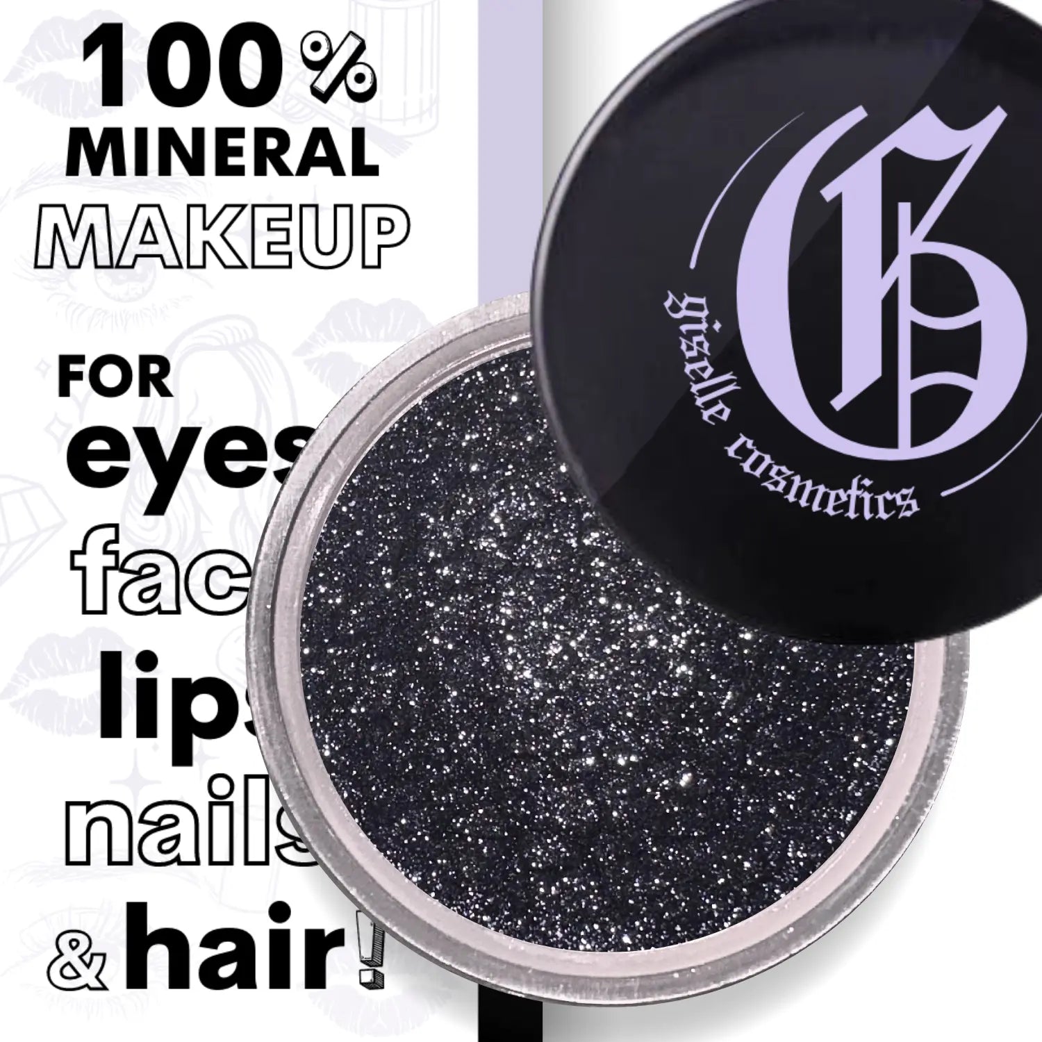 Diamond Dust Loose Powder Mineral Eyeshadow Single 3g Giselle Cosmetics