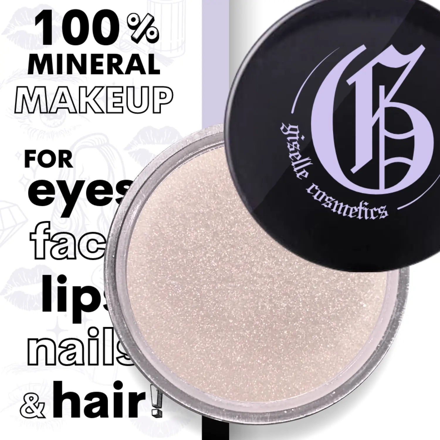 Baby Yellow Loose Powder Mineral Eyeshadow Single 3g Giselle Cosmetics