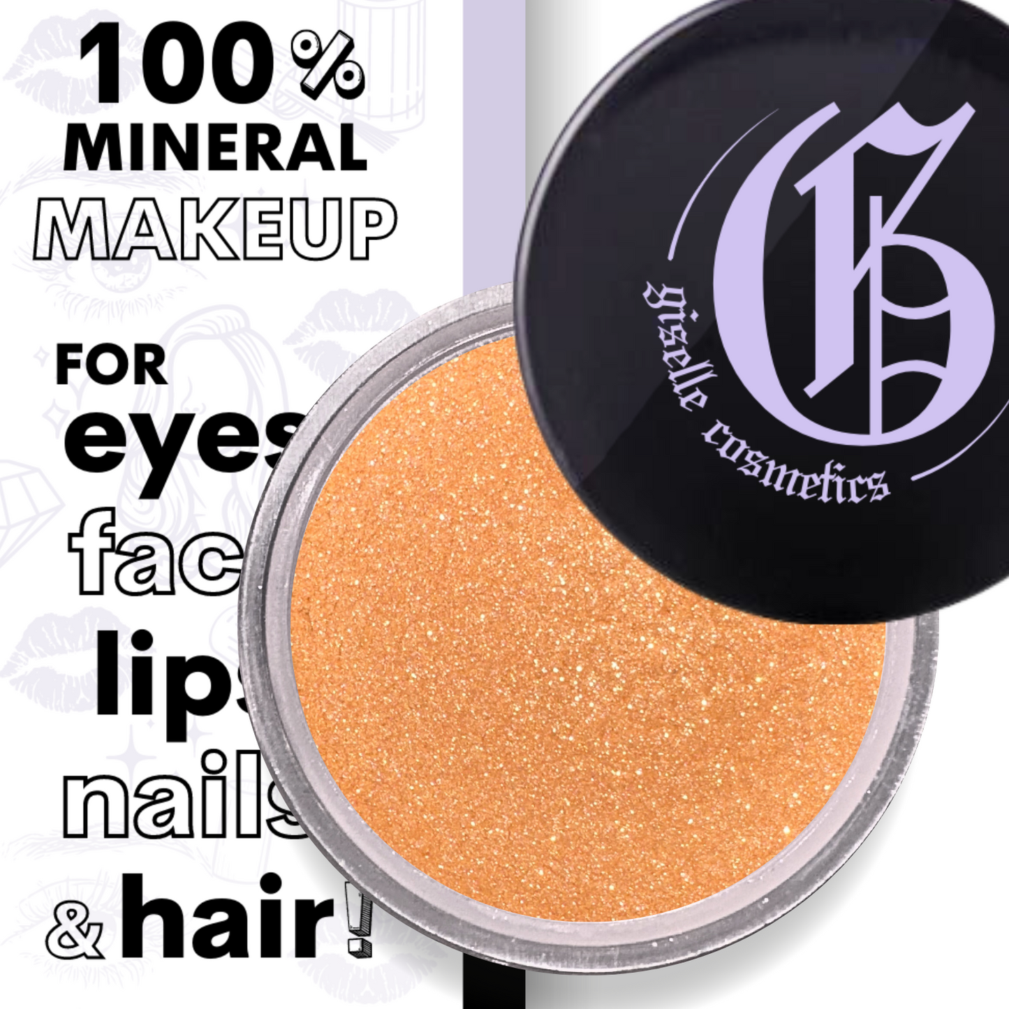 Gold Mustard Loose Powder Mineral Eyeshadow Single 3g