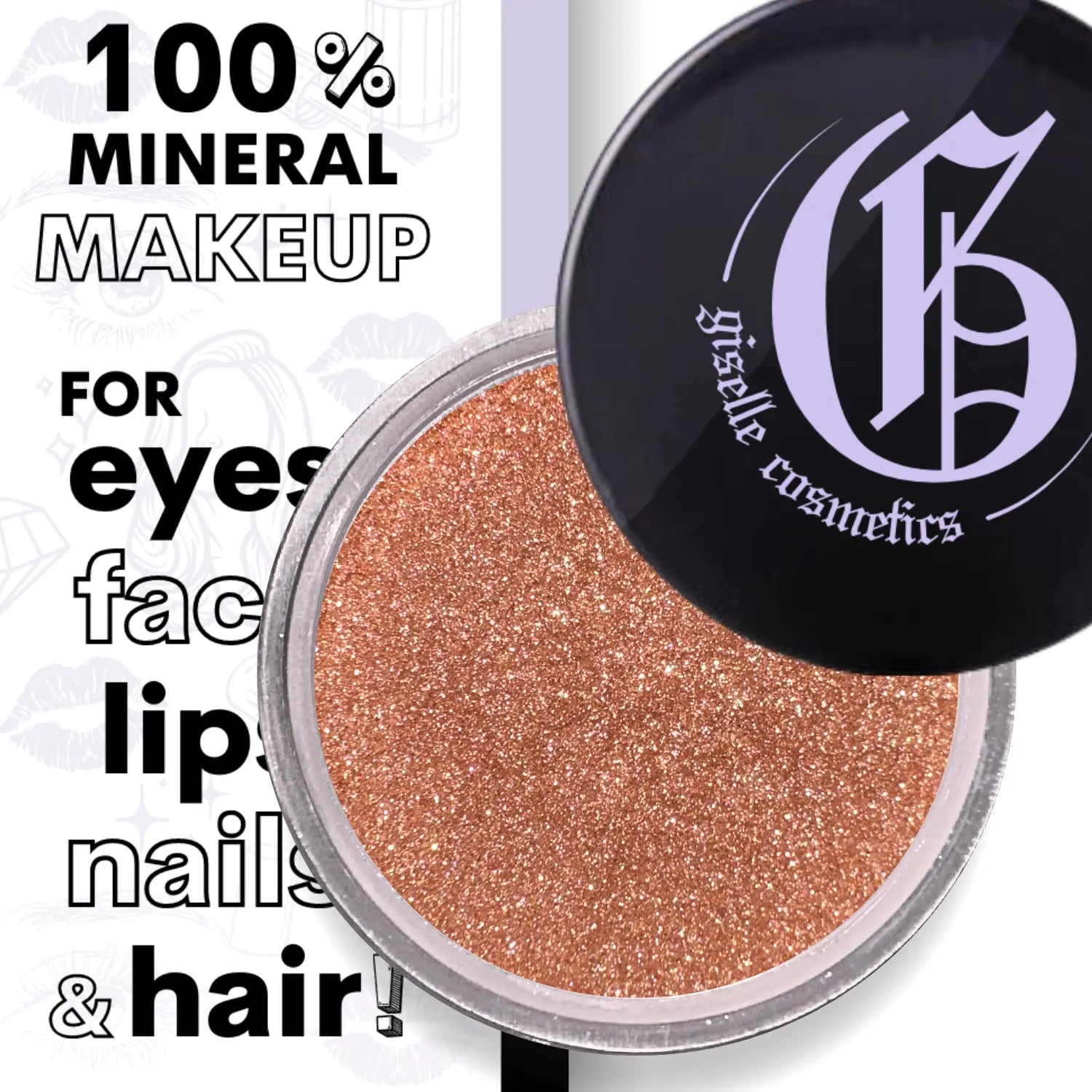 Sunstone Loose Powder Mineral Eyeshadow Single 3g Giselle Cosmetics