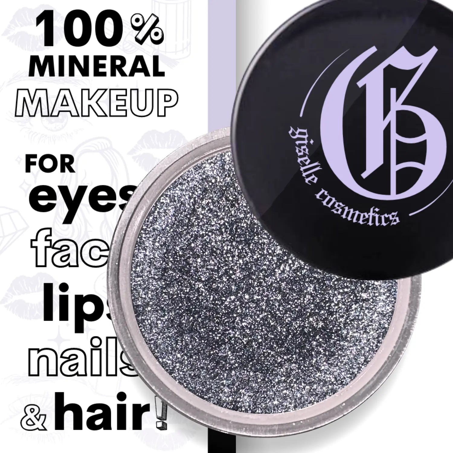 Malachite Loose Powder Mineral Eyeshadow Single 3g Giselle Cosmetics