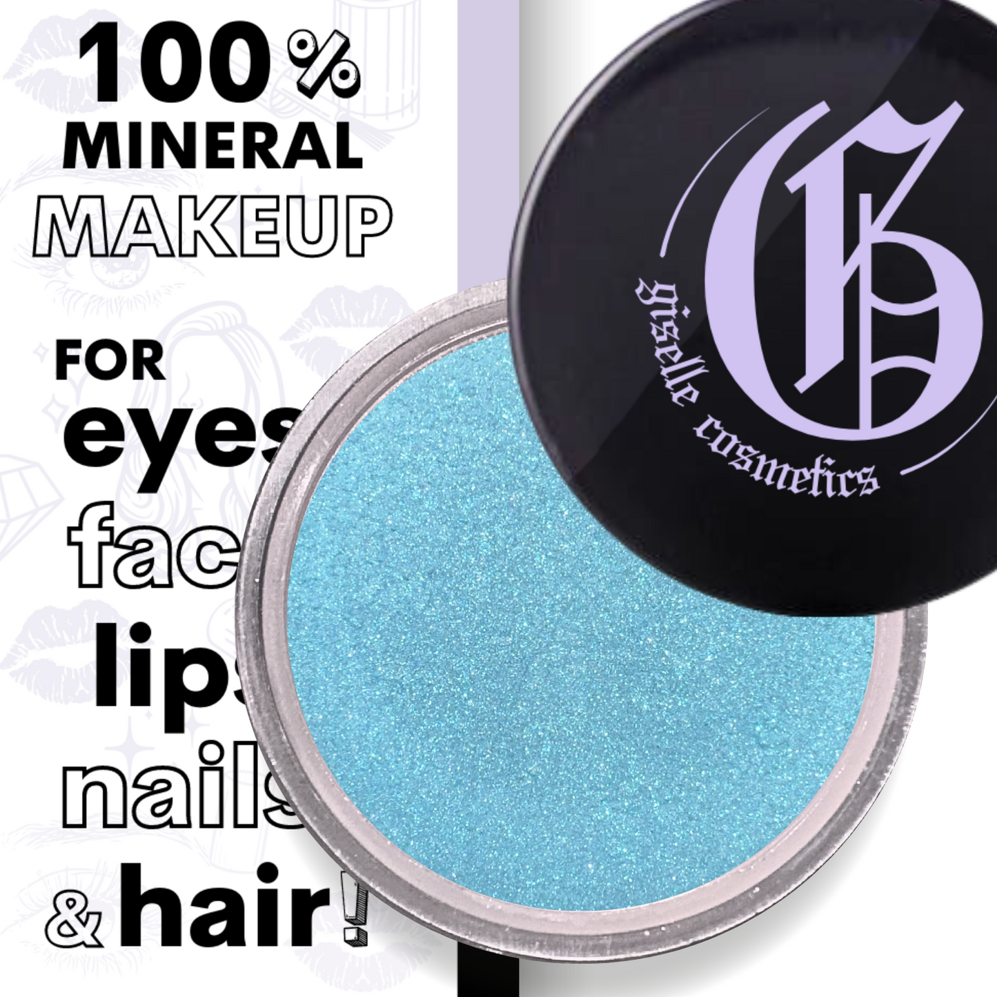 Dinner Mint Green Loose Powder Mineral Eyeshadow Single 3g