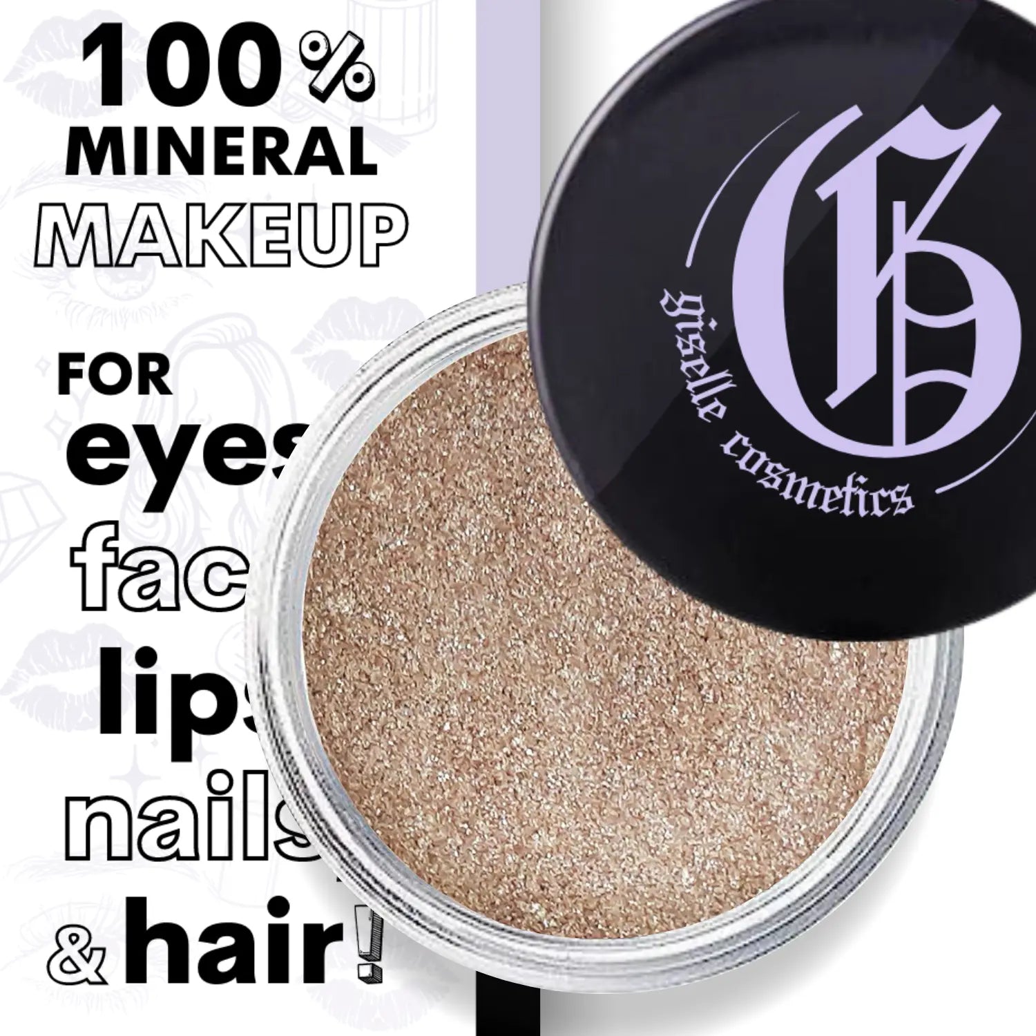 Loose Powder Mineral Eyeshadow Single 3g - Coco Giselle Cosmetics