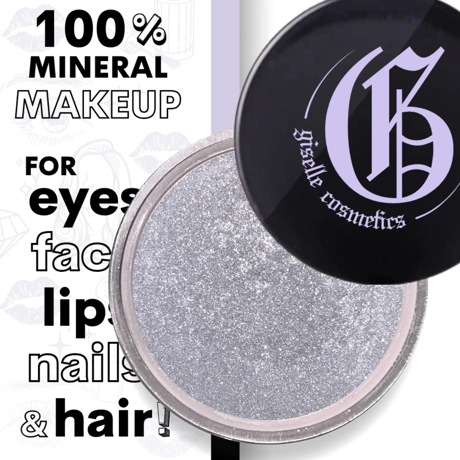 Matte Moonlight Loose Powder Mineral Eyeshadow Single 3g Giselle Cosmetics