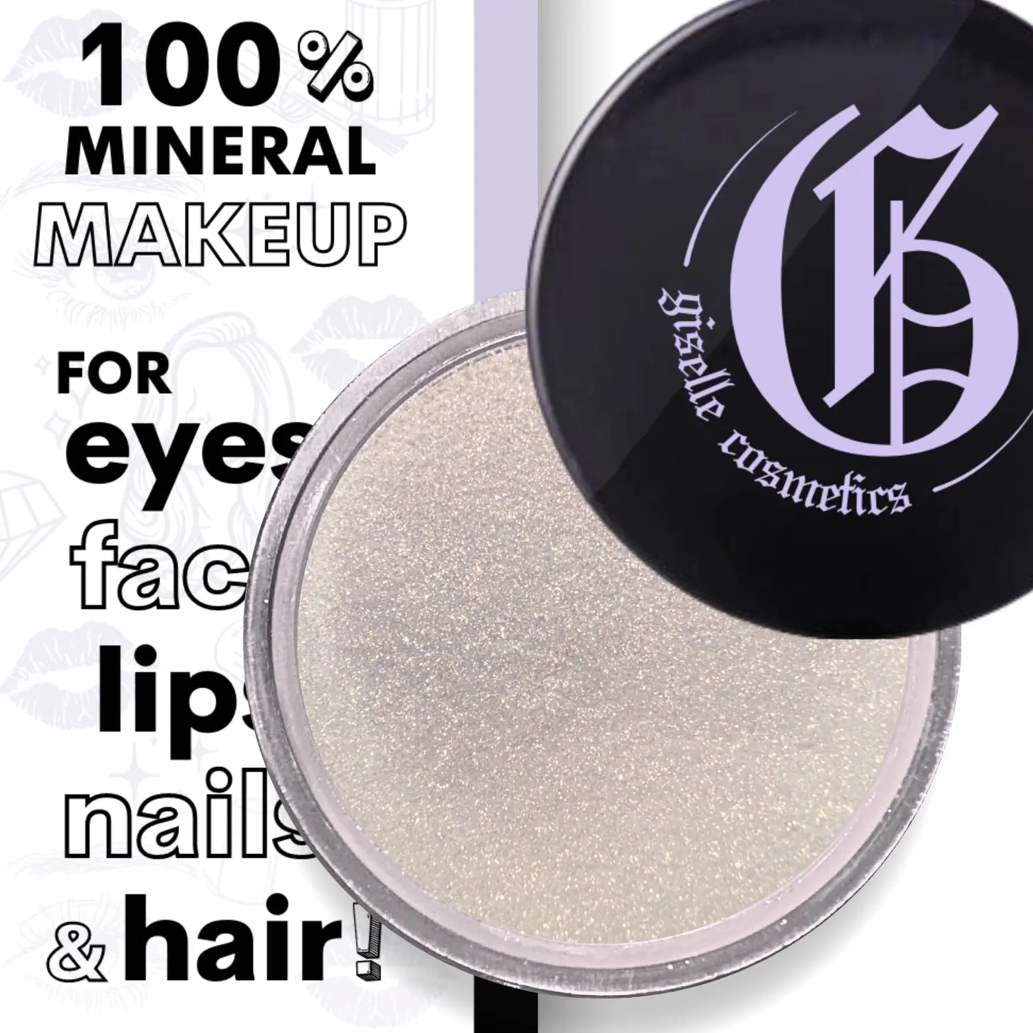 Latte Loose Powder Mineral Eyeshadow Single 3g Giselle Cosmetics