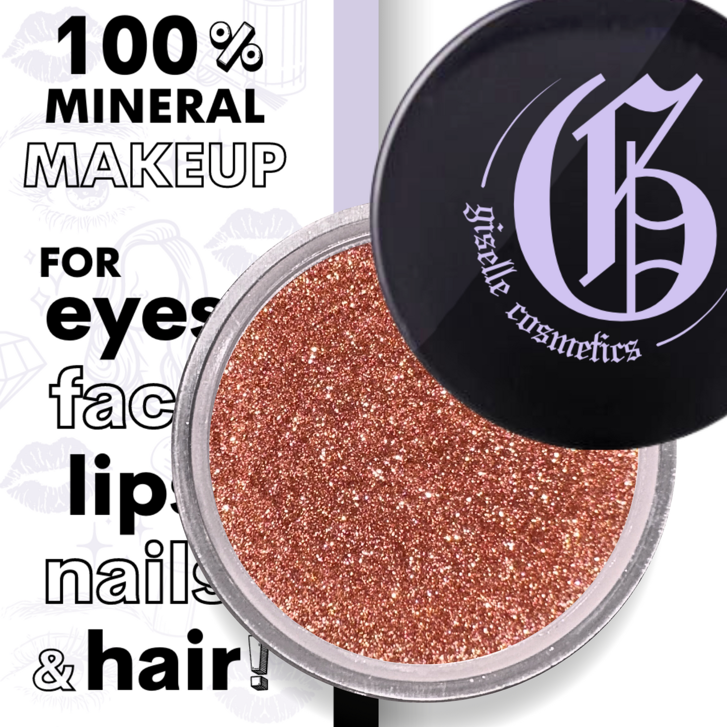 Raphael Loose Powder Mineral Eyeshadow Single 3g - Giselle Cosmetics natural cosmetics makeup minerals