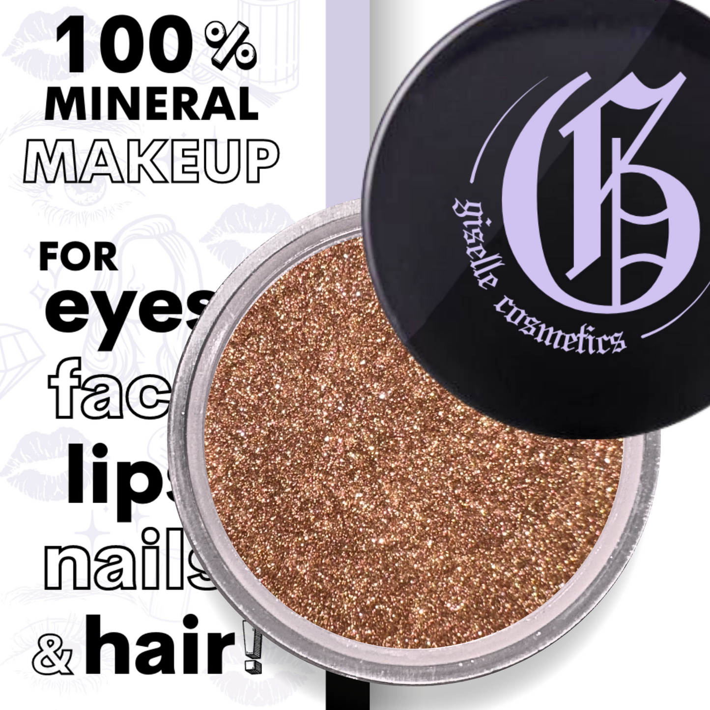 Leonardo Loose Powder Mineral Eyeshadow Single 3g - Giselle Cosmetics natural makeup cosmetics
