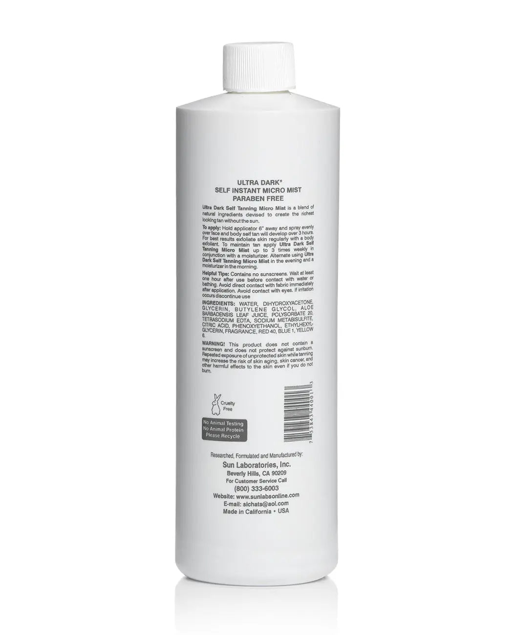 Spray Tan Solution Dark 16 oz for Airbrush Tanning Sun Labs