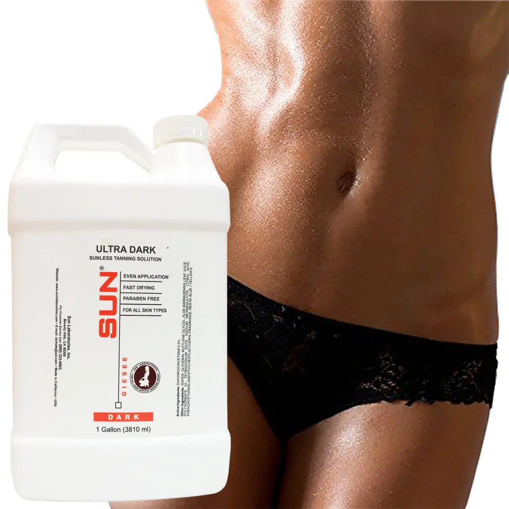 Spray Tan Solution Dark Flawless Color for Airbrush Spray Tan Sun Labs