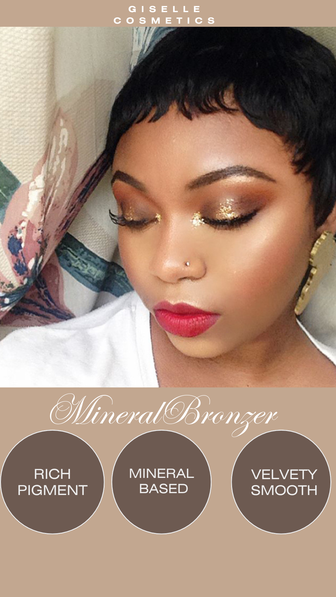 Thanksgiving Glow: Create Dynamic Holiday Looks with Giselle Cosmetics Loose Mineral Organic Eyeshadow