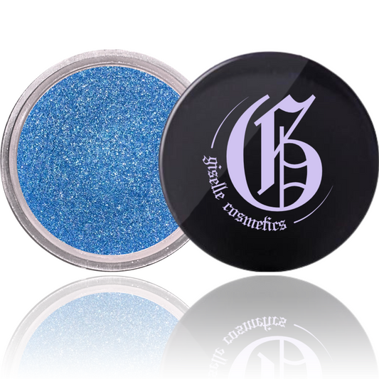 Gold Sky Blue Loose Powder Mineral Eyeshadow Single 3g