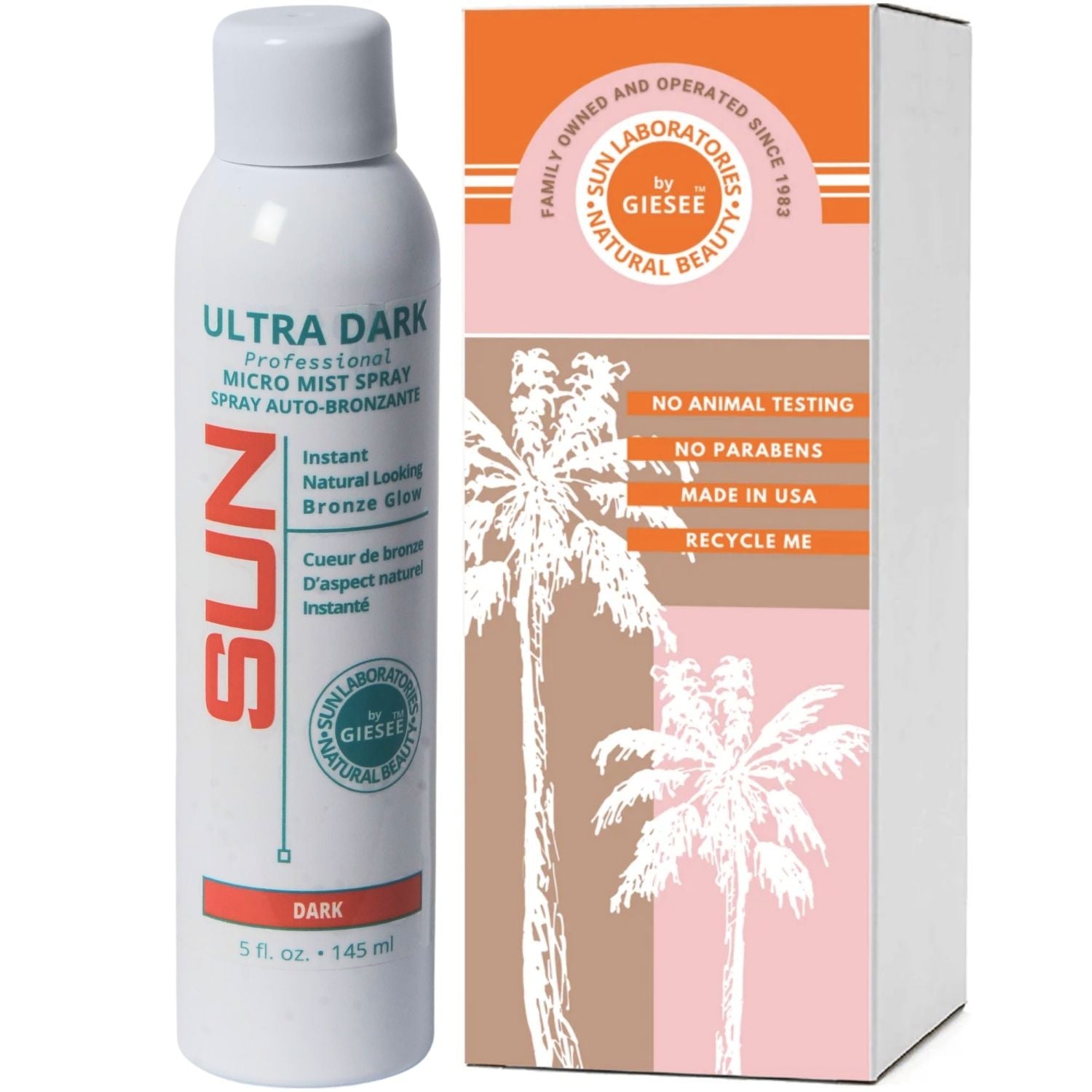 Spray Tan 6 oz Self Tanner 2-pack With Baby Brown Bronzer Powder Natural Beautiful Glow