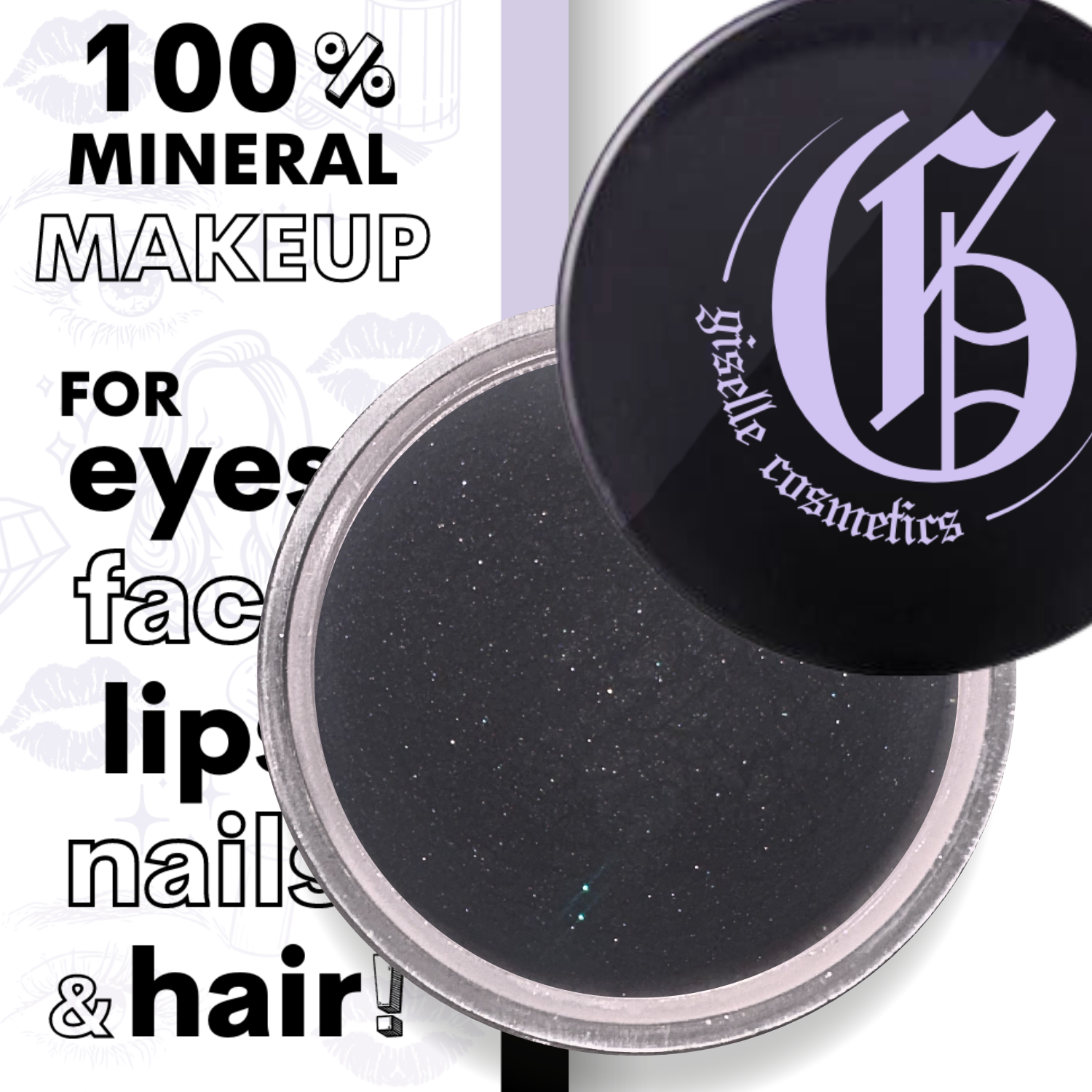 Matte Onyx Loose Powder Mineral Eyeshadow Single 3g