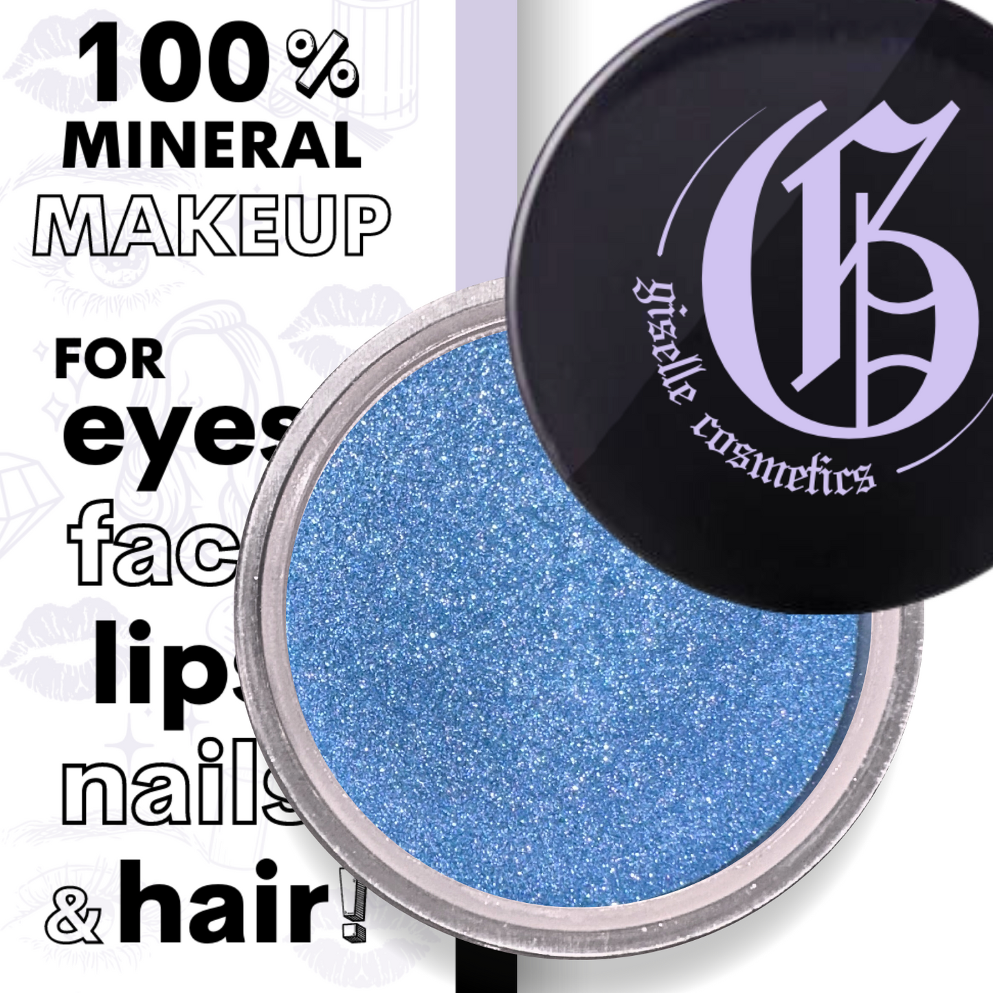 Blue Marble Loose Powder Mineral Eyeshadow Single 3g