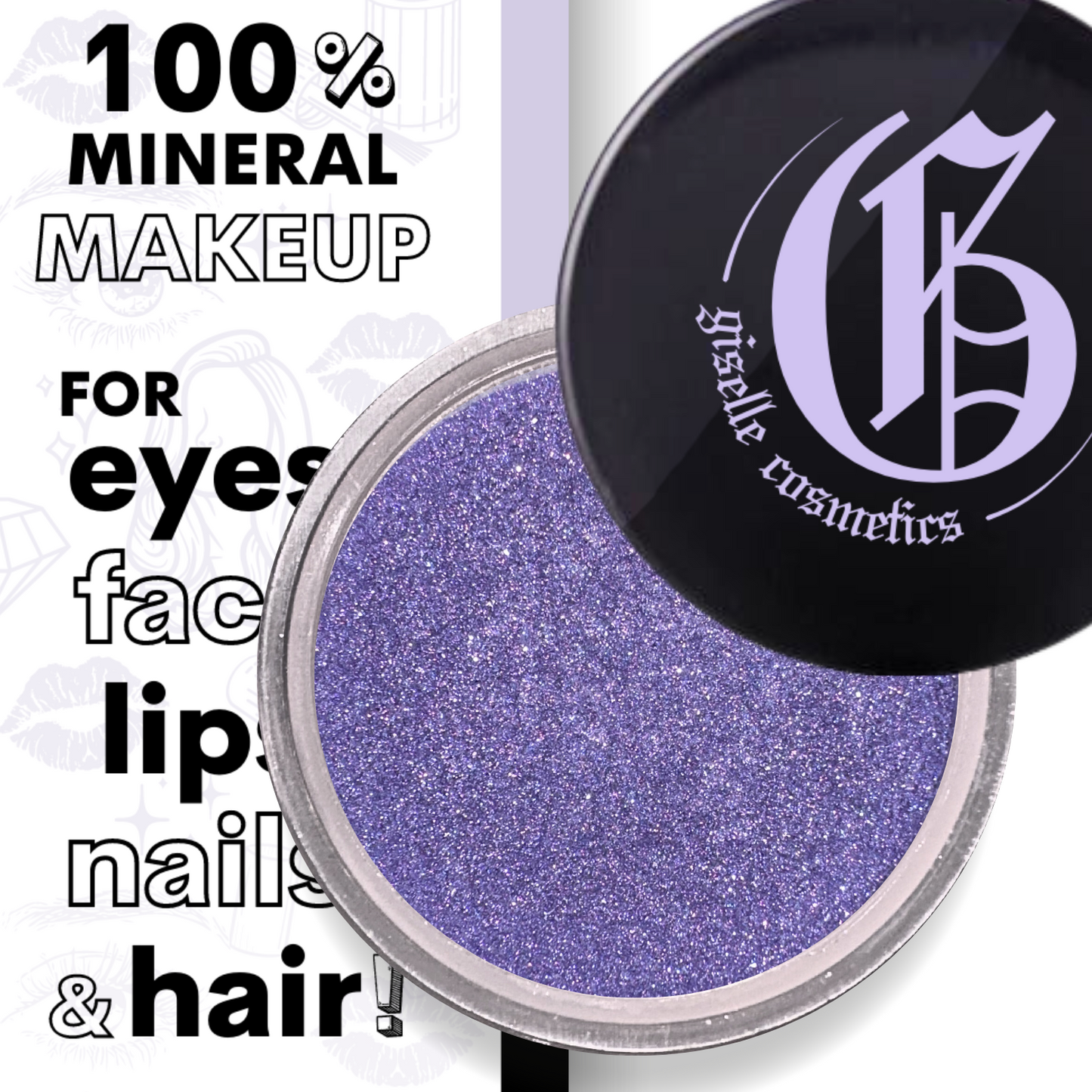 Purple Blue Pez Loose Powder Mineral Eyeshadow Single 3g