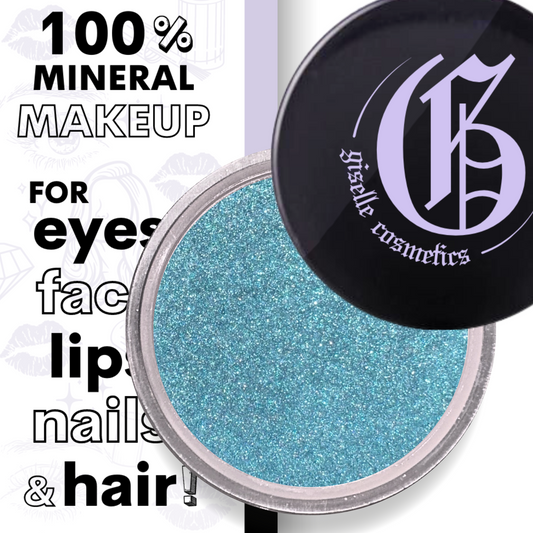 Teal Blue Loose Powder Mineral Eyeshadow Single 3g