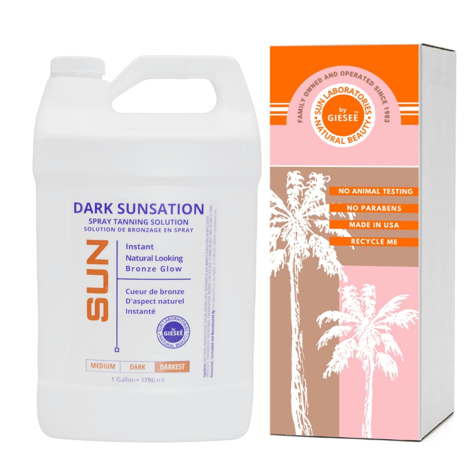 Spray Tan Solution Very Dark Gallon  Flawless Color for Airbrush Spray Tan