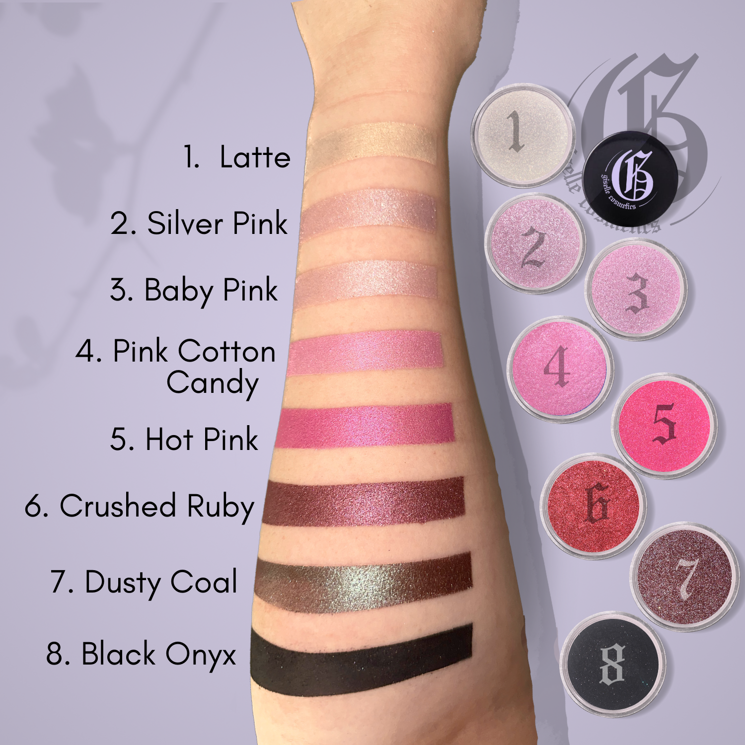 Baby Pink Eyeshadow Loose Mineral Powder Single 3g
